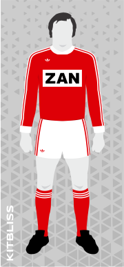 Nimes Olympique 1975-76 home version 2