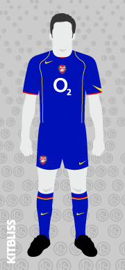 Arsenal 2004-05 away / 2005-06 third
