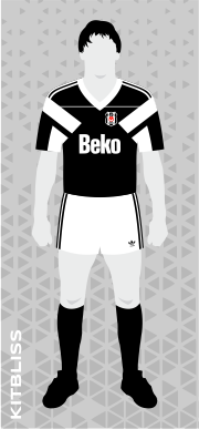 Besiktas 1989-90 away