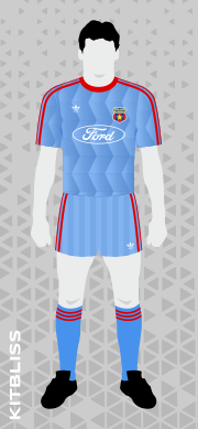 Steaua Bucharest 1988-89 away