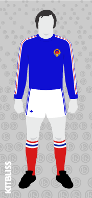 Yugoslavia 1974 World Cup home variation