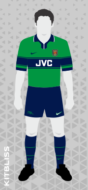 Arsenal fantasy away kit, 1997-99