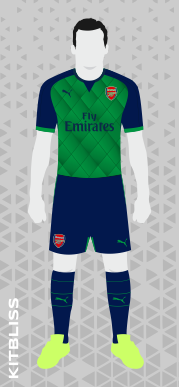 Arsenal fantasy away kit, 2015-16